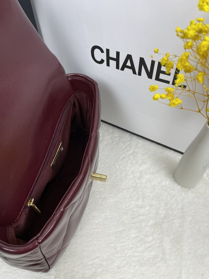 Chanel Womens Bags Shoulder Messenger Bags Chanel 19 Flap Bag Luxury Brand with Original Box