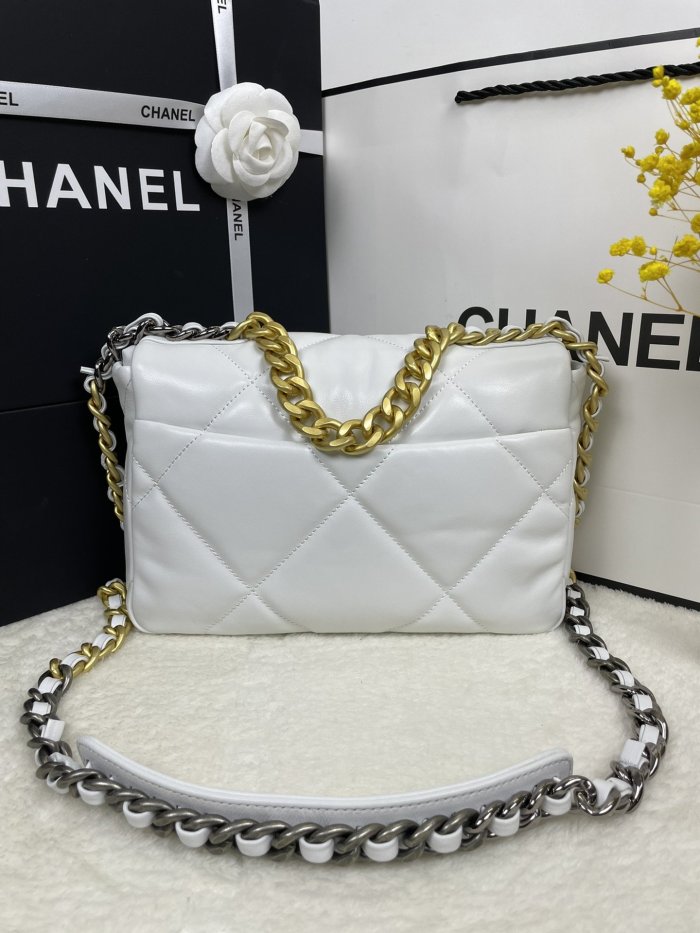 Chanel Womens Bags Shoulder Messenger Bags Chanel 19 Flap Bag Luxury Brand with Original Box