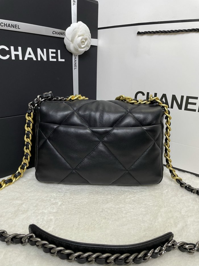Chanel Womens Bags Shoulder Messenger Bags Chanel 19 Flap Bag Luxury Brand with Original Box