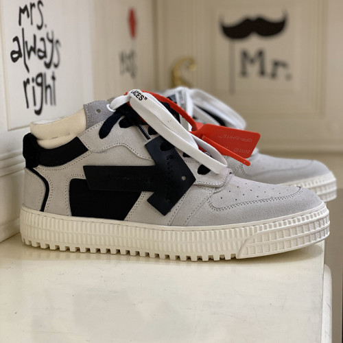 Off-White Men Shoes Sneakers Luxury Brand Off-White Floating Arrow Lace Up Sneakers Low-Tops with Original Box
