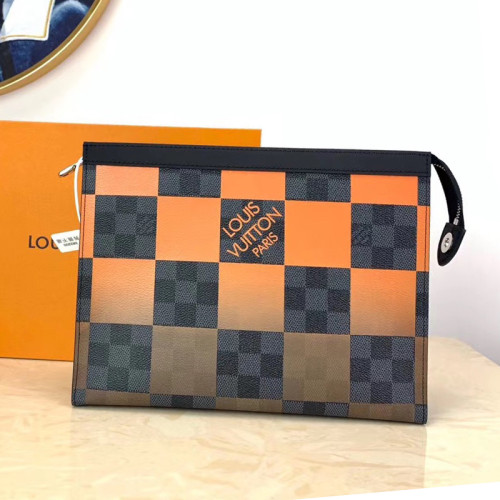 Louis Vuitton Mens Bags Clutch Luxury Brand Fashion Type POCHETTE VOYAGE MM with Original Box