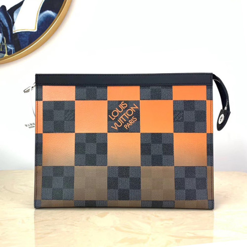 Louis Vuitton Mens Bags Clutch Luxury Brand Fashion Type POCHETTE VOYAGE MM with Original Box