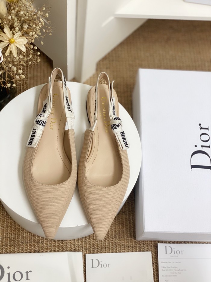 Dior Women Shoes Luxury Design Fashion Type High Heel Shoes for Wedding Style J'ADIOR SLINGBACK PUMP
