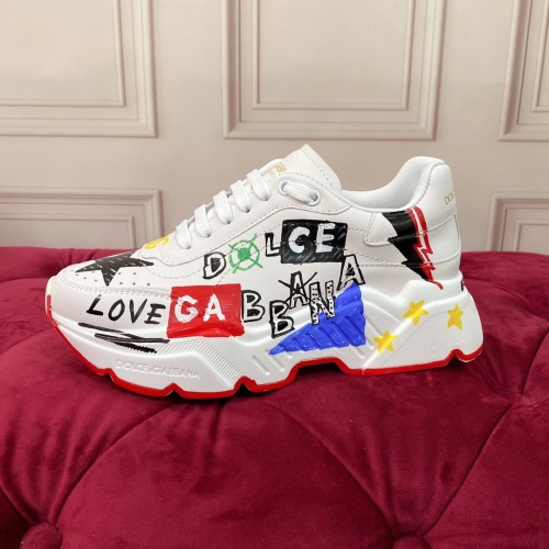 Dolce&Gabbana Men Shoes Sneakers Luxury Brand Daymaster Sneakers In Stretch Knit Fabric