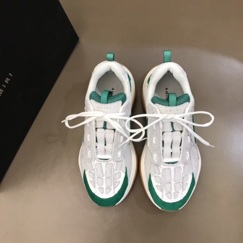 AMIRI Bone Runner low-top lace-up sneakers Men Shoes Sneakers Luxury Brand Design Mens Shoes with Original Box