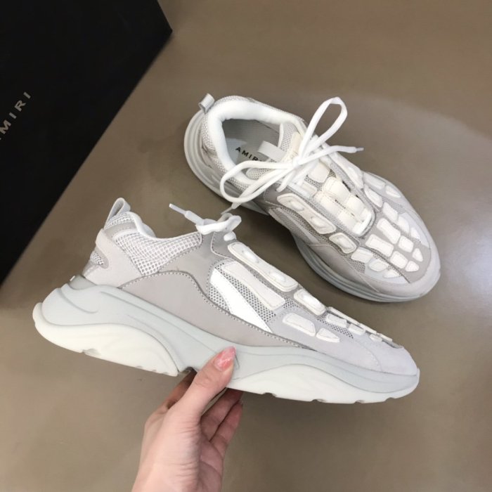 AMIRI Bone Runner low-top lace-up sneakers Men Shoes Sneakers Luxury Brand Design Mens Shoes with Original Box