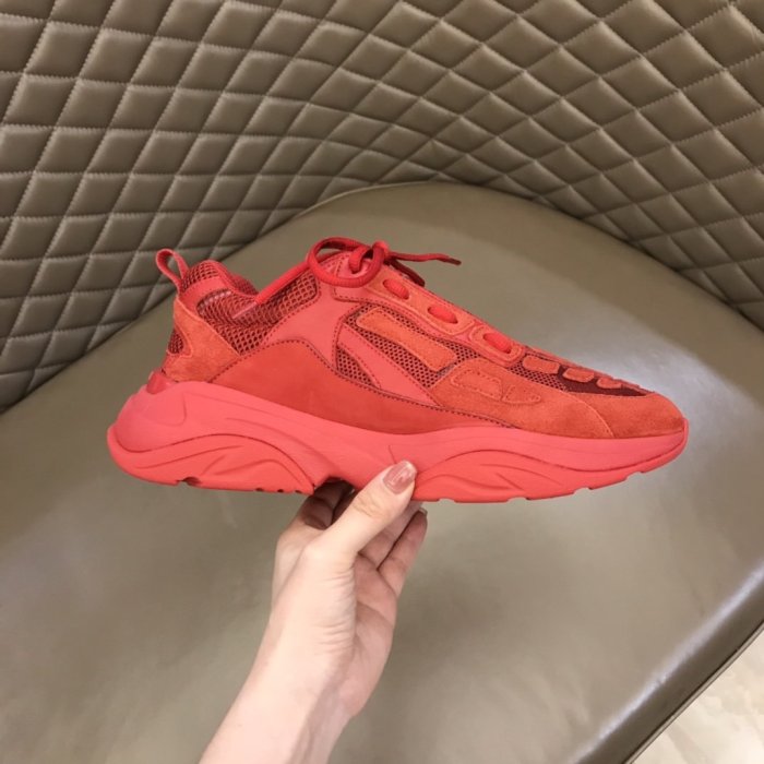 AMIRI Bone Runner low-top lace-up sneakers Men Shoes Sneakers Luxury Brand Design Mens Shoes with Original Box