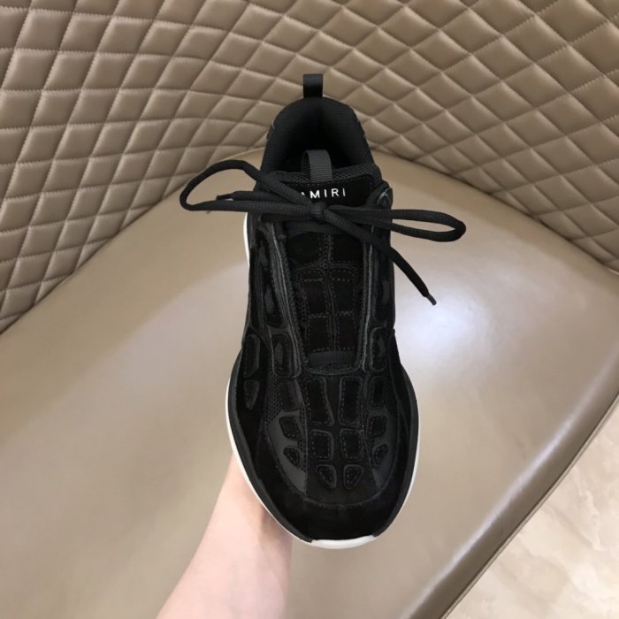 AMIRI Bone Runner low-top lace-up sneakers Men Shoes Sneakers Luxury Brand Design Mens Shoes with Original Box