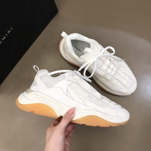 AMIRI Bone Runner low-top lace-up sneakers Men Shoes Sneakers Luxury Brand Design Mens Shoes with Original Box