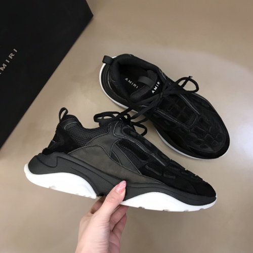 AMIRI Bone Runner low-top lace-up sneakers Men Shoes Sneakers Luxury Brand Design Mens Shoes with Original Box