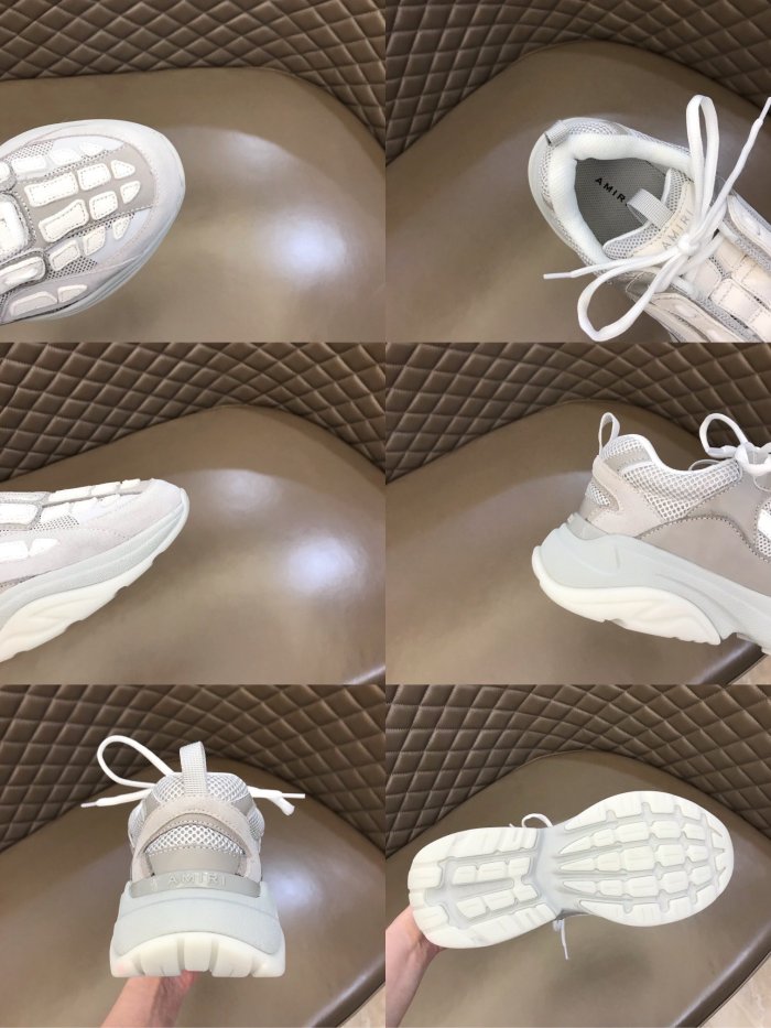 AMIRI Bone Runner low-top lace-up sneakers Men Shoes Sneakers Luxury Brand Design Mens Shoes with Original Box