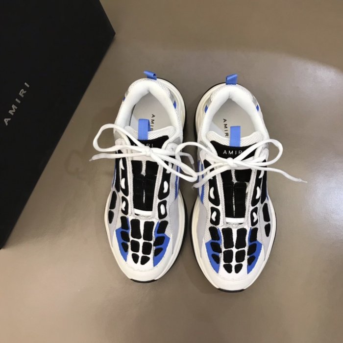 AMIRI Bone Runner low-top lace-up sneakers Men Shoes Sneakers Luxury Brand Design Mens Shoes with Original Box