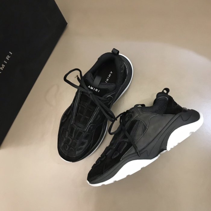 AMIRI Bone Runner low-top lace-up sneakers Men Shoes Sneakers Luxury Brand Design Mens Shoes with Original Box