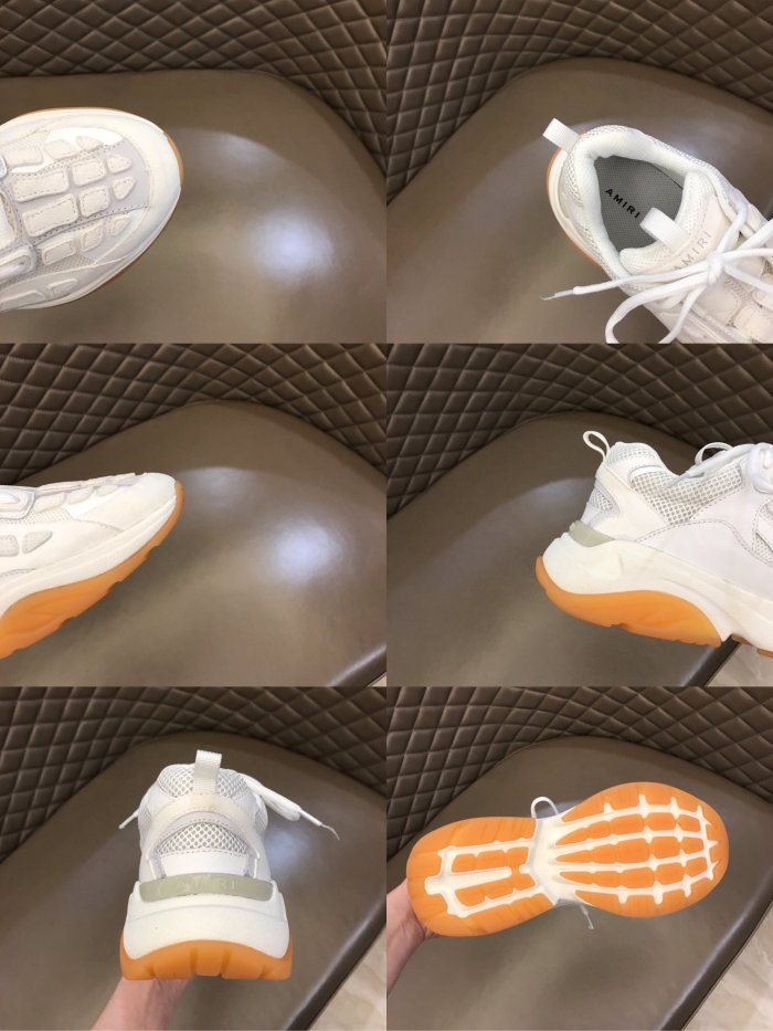 AMIRI Bone Runner low-top lace-up sneakers Men Shoes Sneakers Luxury Brand Design Mens Shoes with Original Box