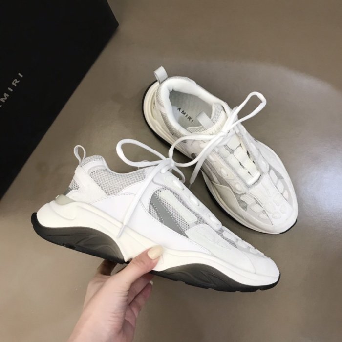 AMIRI Bone Runner low-top lace-up sneakers Men Shoes Sneakers Luxury Brand Design Mens Shoes with Original Box