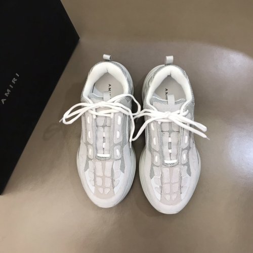 AMIRI Bone Runner low-top lace-up sneakers Men Shoes Sneakers Luxury Brand Design Mens Shoes with Original Box