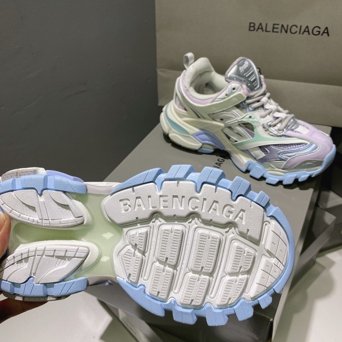 Balenciaga Mens Shoes Sneakers Luxury Brand Track 2.0 Clear Sole Sneaker with Original Box