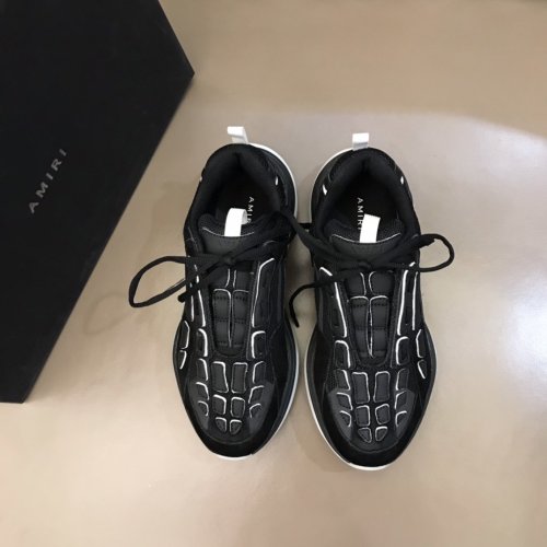 AMIRI Bone Runner low-top lace-up sneakers Men Shoes Sneakers Luxury Brand Design Mens Shoes with Original Box