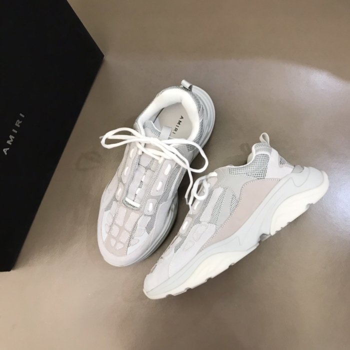 AMIRI Bone Runner low-top lace-up sneakers Men Shoes Sneakers Luxury Brand Design Mens Shoes with Original Box