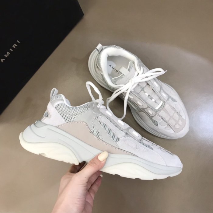 AMIRI Bone Runner low-top lace-up sneakers Men Shoes Sneakers Luxury Brand Design Mens Shoes with Original Box