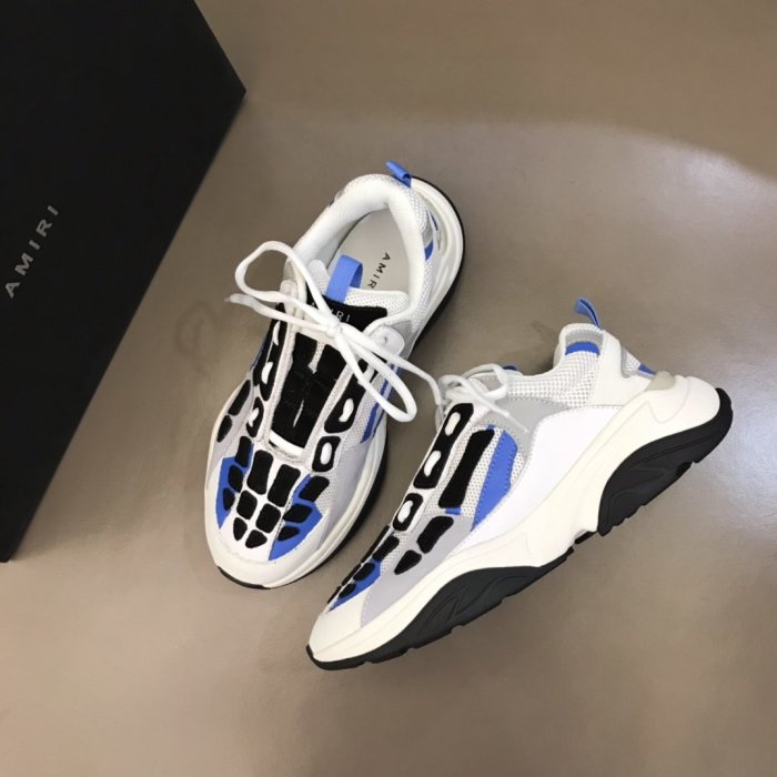 AMIRI Bone Runner low-top lace-up sneakers Men Shoes Sneakers Luxury Brand Design Mens Shoes with Original Box
