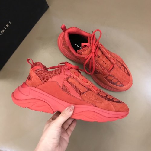 AMIRI Bone Runner low-top lace-up sneakers Men Shoes Sneakers Luxury Brand Design Mens Shoes with Original Box