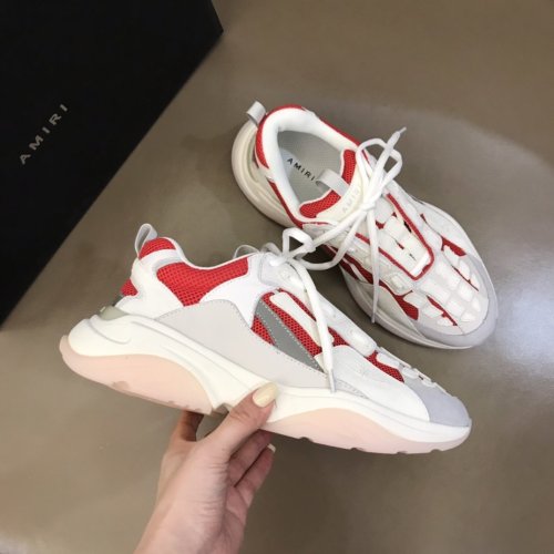 AMIRI Bone Runner low-top lace-up sneakers Men Shoes Sneakers Luxury Brand Design Mens Shoes with Original Box