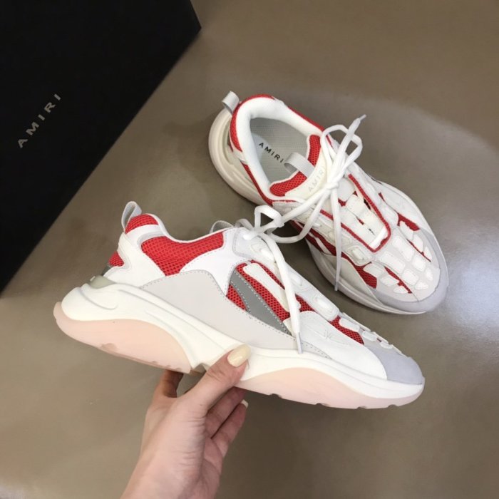 AMIRI Bone Runner low-top lace-up sneakers Men Shoes Sneakers Luxury Brand Design Mens Shoes with Original Box