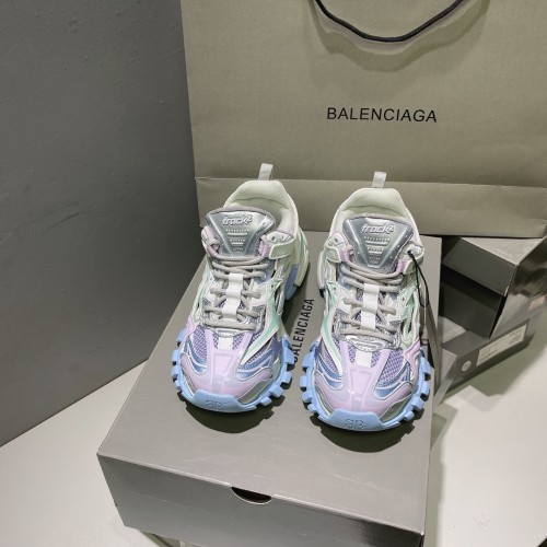 Balenciaga Mens Shoes Sneakers Luxury Brand Track 2.0 Clear Sole Sneaker with Original Box