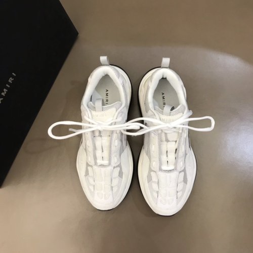 AMIRI Bone Runner low-top lace-up sneakers Men Shoes Sneakers Luxury Brand Design Mens Shoes with Original Box
