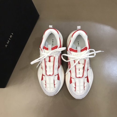 AMIRI Bone Runner low-top lace-up sneakers Men Shoes Sneakers Luxury Brand Design Mens Shoes with Original Box