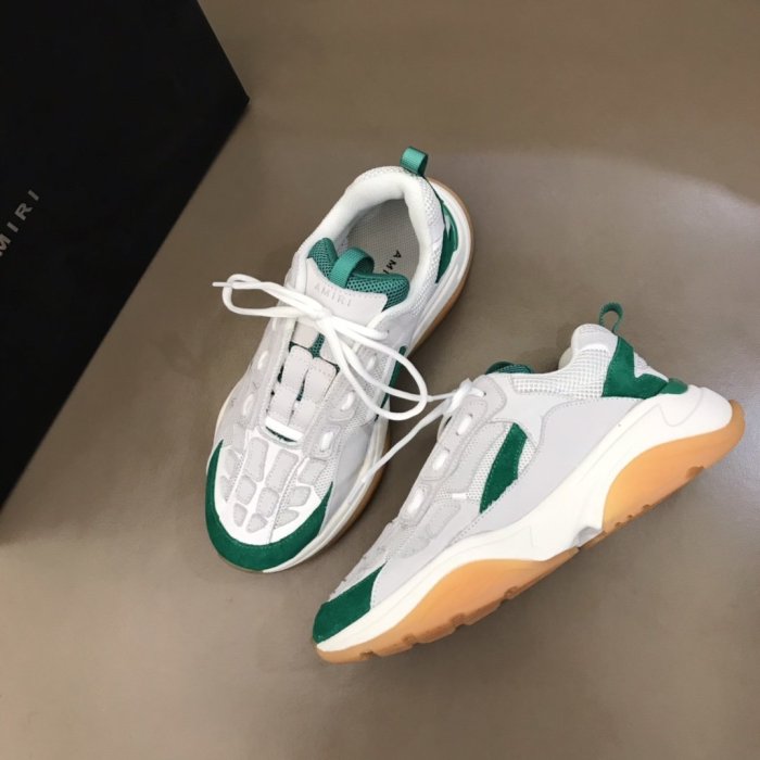 AMIRI Bone Runner low-top lace-up sneakers Men Shoes Sneakers Luxury Brand Design Mens Shoes with Original Box