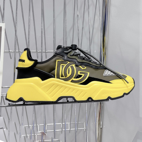 Dolce&Gabbana Men Shoes Sneakers Luxury Brand Mixed-material Daymaster sneakers with DG logo CS1941AQ7098B706