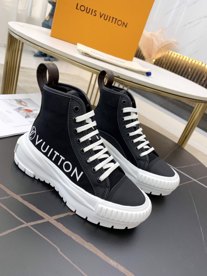 Louis Vuitton Womens Shoes Fashion Boots Luxury Brand LV SQUAD SNEAKER BOOT with Original Box 1A96F3