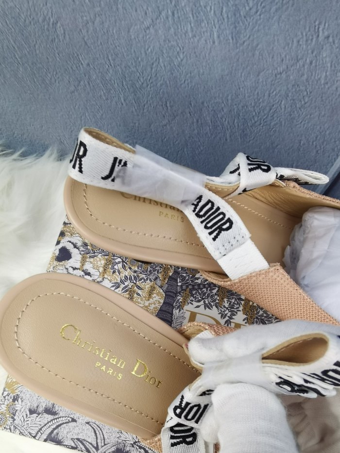 Dior Women Shoes Luxury Design Fashion Type High Heel Shoes for Wedding Style J'ADIOR SLINGBACK PUMP Nude Technical Fabric KCC200TFL_S21U