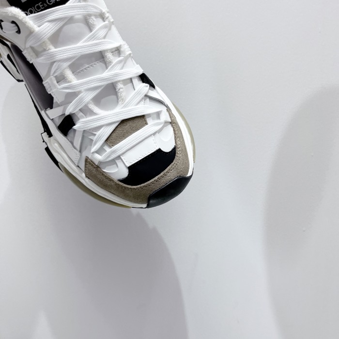 Dolce&Gabbana Men Shoes Sneakers Luxury Brand Mixed-material Daymaster sneakers with DG logo CS1941AQ7098B706