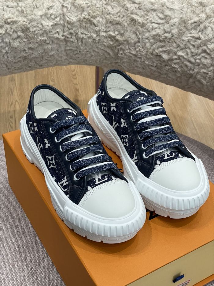 Louis Vuitton Womens Shoes Fashion Boots Luxury Brand LV SQUAD SNEAKER with Original Box 1A9S0D