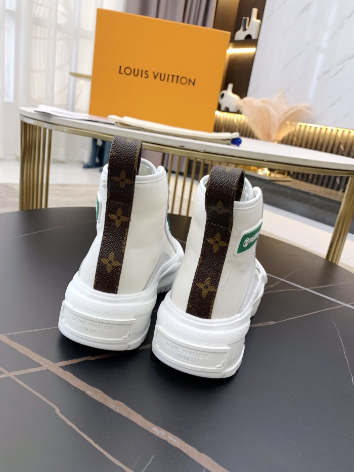 Louis Vuitton Womens Shoes Fashion Boots Luxury Brand LV SQUAD SNEAKER BOOT with Original Box 1A9418