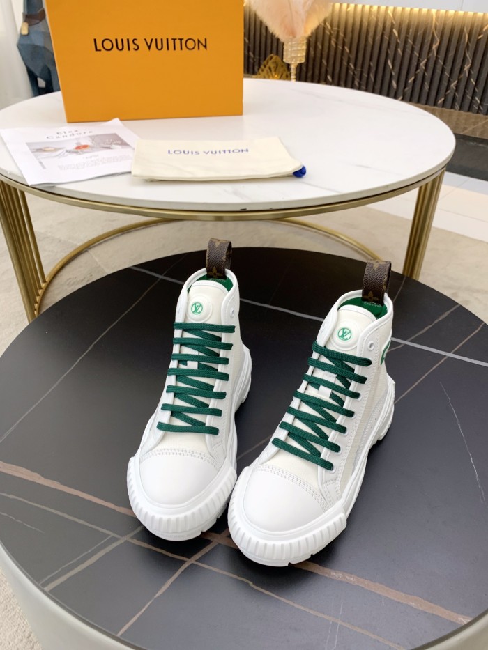 Louis Vuitton Womens Shoes Fashion Boots Luxury Brand LV SQUAD SNEAKER BOOT with Original Box 1A9418