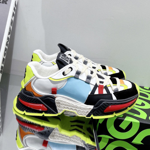 Dolce&Gabbana Men Shoes Sneakers Luxury Brand Mixed-material Daymaster sneakers with DG logo CS1941AQ7098B706