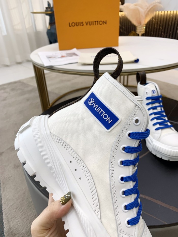 Louis Vuitton Womens Shoes Fashion Boots Luxury Brand LV SQUAD SNEAKER BOOT with Original Box 1A940S