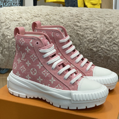 Louis Vuitton Womens Shoes Fashion Boots Luxury Brand LV SQUAD SNEAKER BOOT with Original Box 1A9S1P