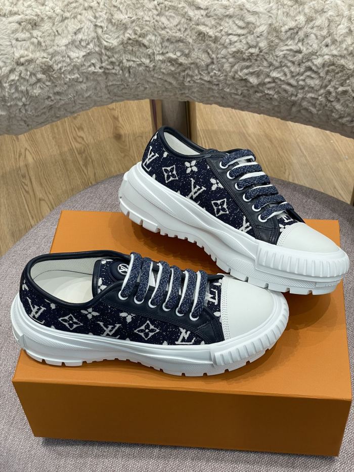 Louis Vuitton Womens Shoes Fashion Boots Luxury Brand LV SQUAD SNEAKER with Original Box 1A9S0D
