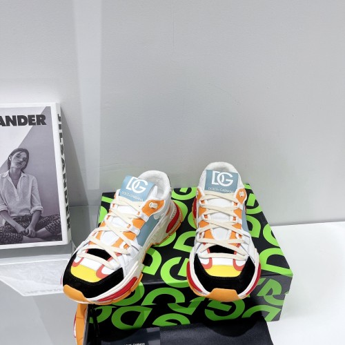 Dolce&Gabbana Men Shoes Sneakers Luxury Brand Mixed-material Daymaster sneakers with DG logo CS1941AQ7098B706