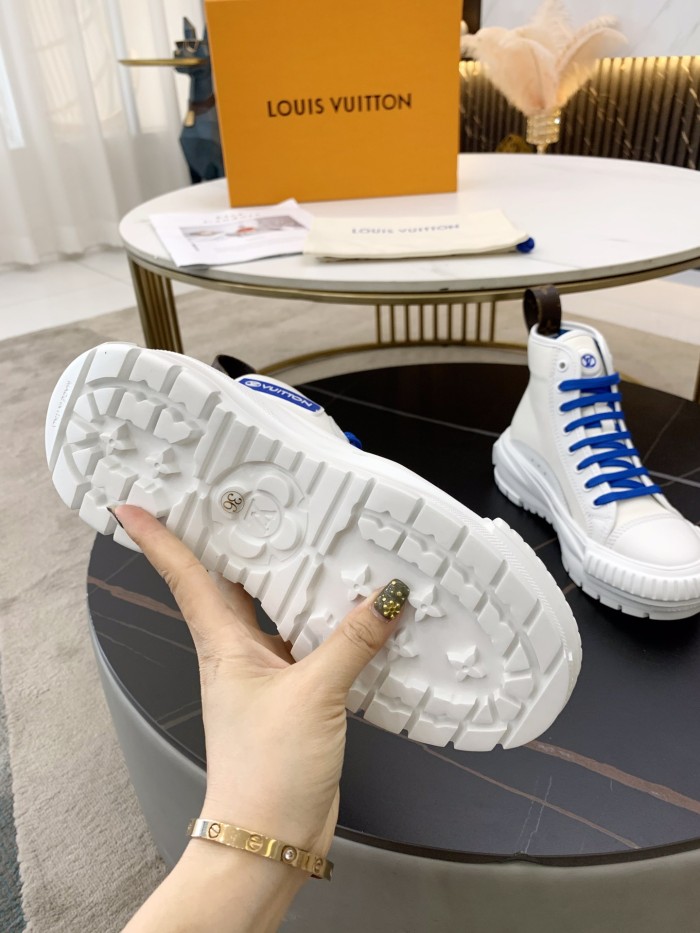 Louis Vuitton Womens Shoes Fashion Boots Luxury Brand LV SQUAD SNEAKER BOOT with Original Box 1A940S