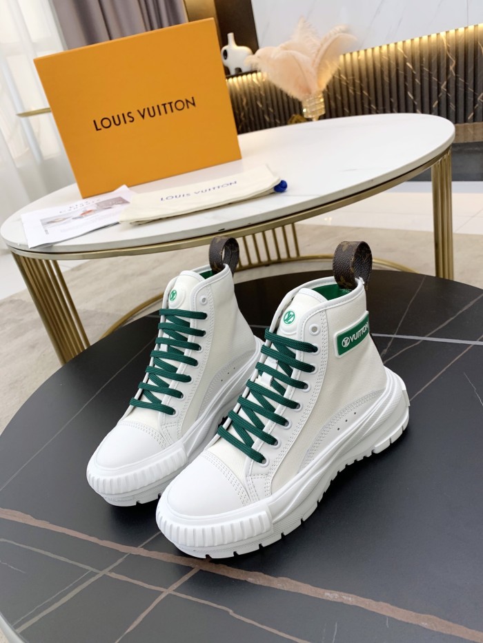 Louis Vuitton Womens Shoes Fashion Boots Luxury Brand LV SQUAD SNEAKER BOOT with Original Box 1A9418
