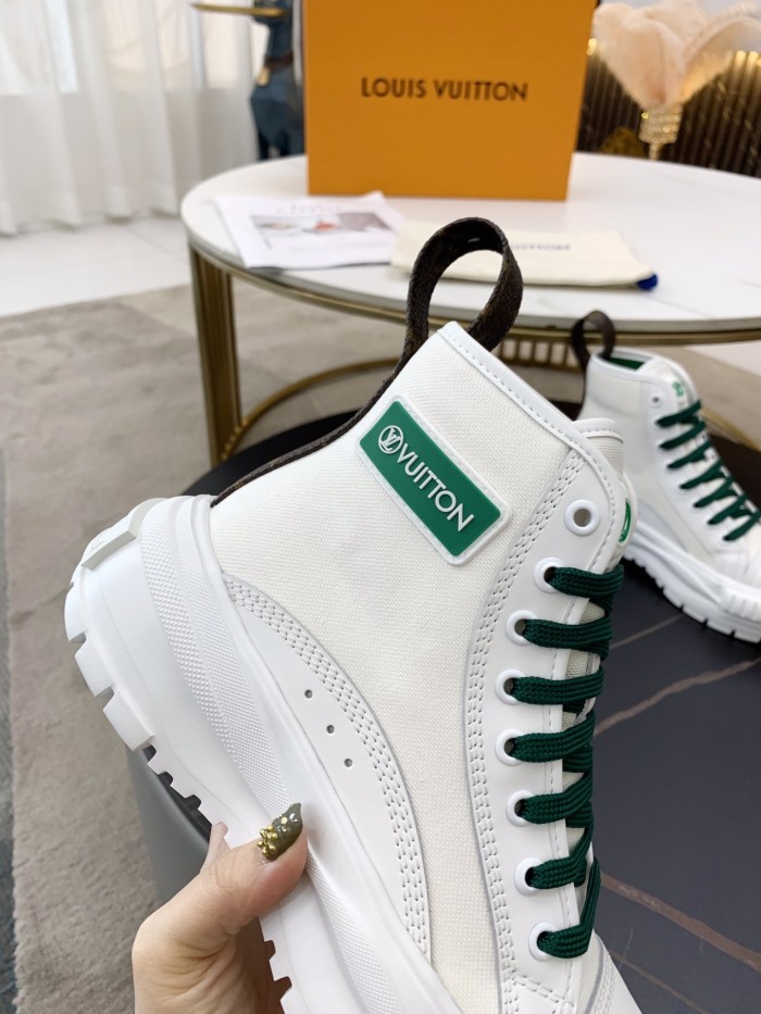 Louis Vuitton Womens Shoes Fashion Boots Luxury Brand LV SQUAD SNEAKER BOOT with Original Box 1A9418