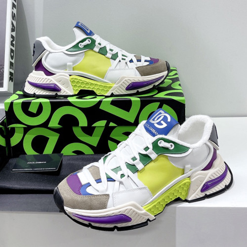 Dolce&Gabbana Men Shoes Sneakers Luxury Brand Mixed-material Daymaster sneakers with DG logo CS1941AQ7098B706