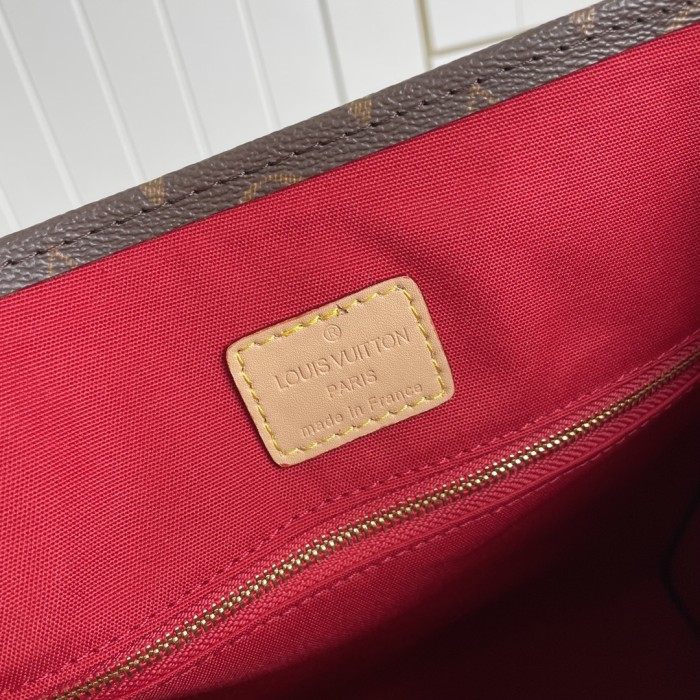 Louis Vuitton Womens Bag Shoulder Messenger Bags Luxury Brand Fashion SAC PLAT PM M45848 Monogram coated canvas