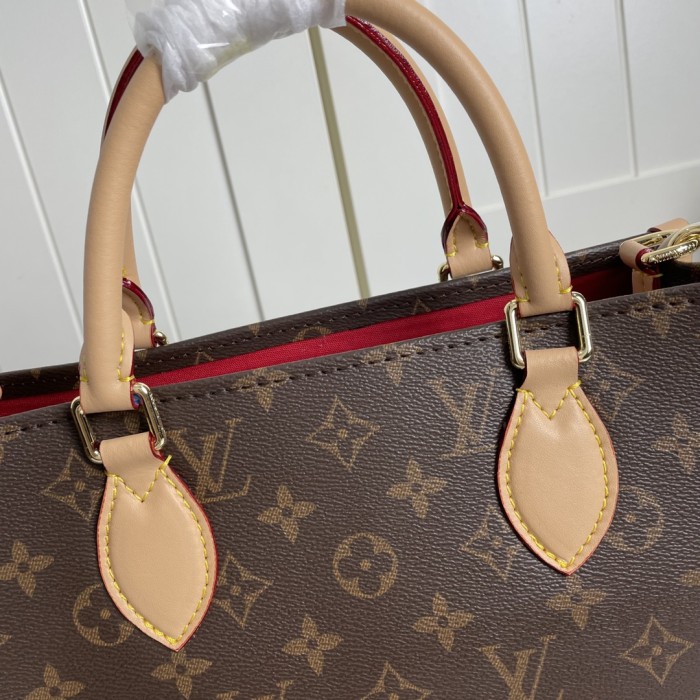 Louis Vuitton Womens Bag Shoulder Messenger Bags Luxury Brand Fashion SAC PLAT PM M45848 Monogram coated canvas